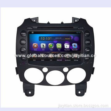 8-inch Android Car DVD Players for Old Mazda 2, Support BT/GPS/IPOD/WIFI/3G/DVR/OBD
